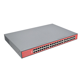 WI-TEK WI-PS348G, коммутатор 48-портовый PoE+
